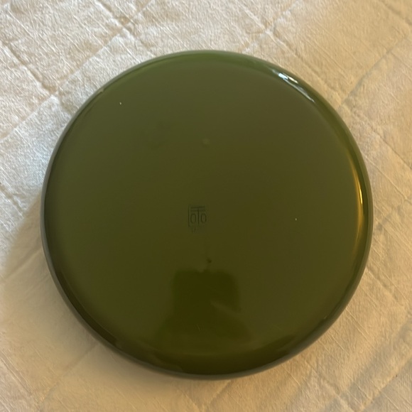 Vintage 1960s Japanese Enameled Ashtray Green Japan Modernist Mid-Century MCM - Picture 5 of 5